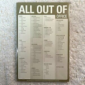 Knock Knock "All Out Of" Magnetic Notepad